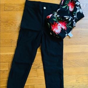 Black highwaisted pants from H&M